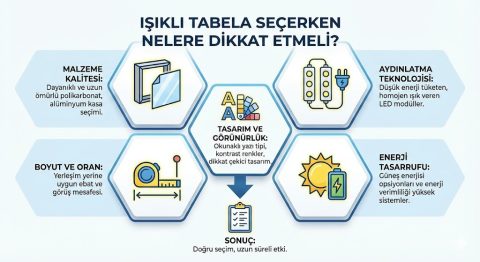 Işıklı Tabela Seçerken Nelere Dikkat Etmeli?